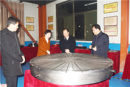 【領(lǐng)導(dǎo)參觀】魯磁科技永磁吸盤廠家為山東爭光
